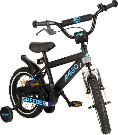 AMIGO Speeder Children's Bike 14 Inch with Handbrake Back Pedaling Handlebar - Afanaya